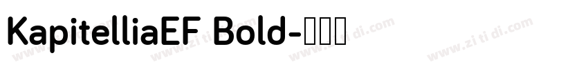 KapitelliaEF Bold字体转换